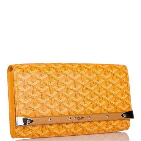 goyard yellow clutch|Goyard monte carlo clutch.